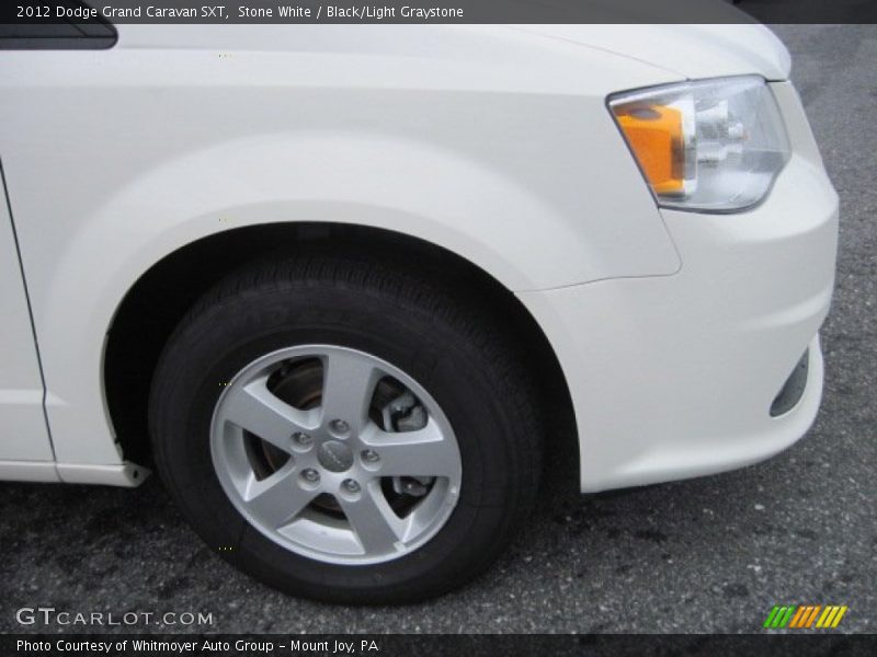Stone White / Black/Light Graystone 2012 Dodge Grand Caravan SXT