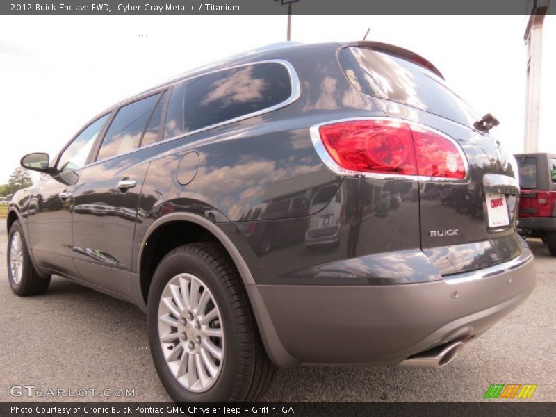 Cyber Gray Metallic / Titanium 2012 Buick Enclave FWD