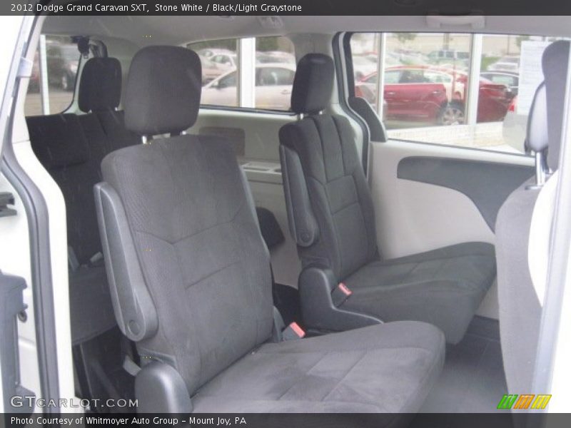 Stone White / Black/Light Graystone 2012 Dodge Grand Caravan SXT
