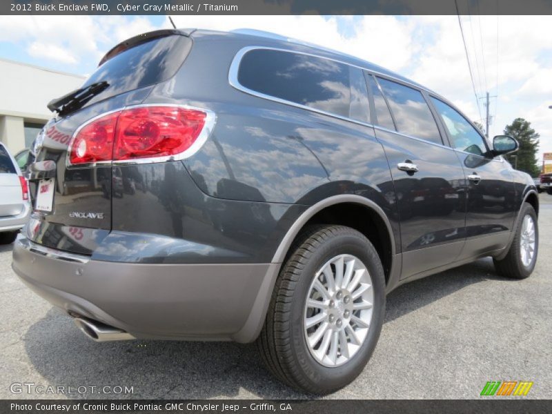 Cyber Gray Metallic / Titanium 2012 Buick Enclave FWD