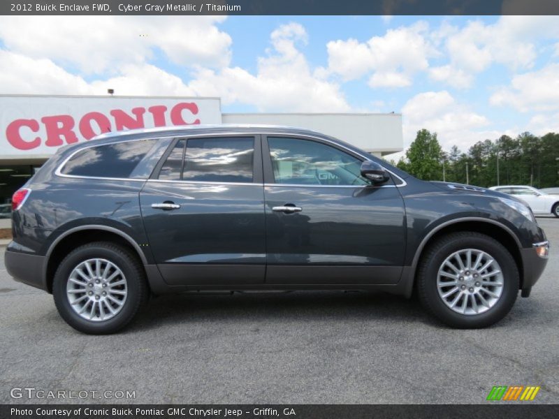 Cyber Gray Metallic / Titanium 2012 Buick Enclave FWD