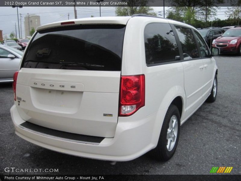 Stone White / Black/Light Graystone 2012 Dodge Grand Caravan SXT