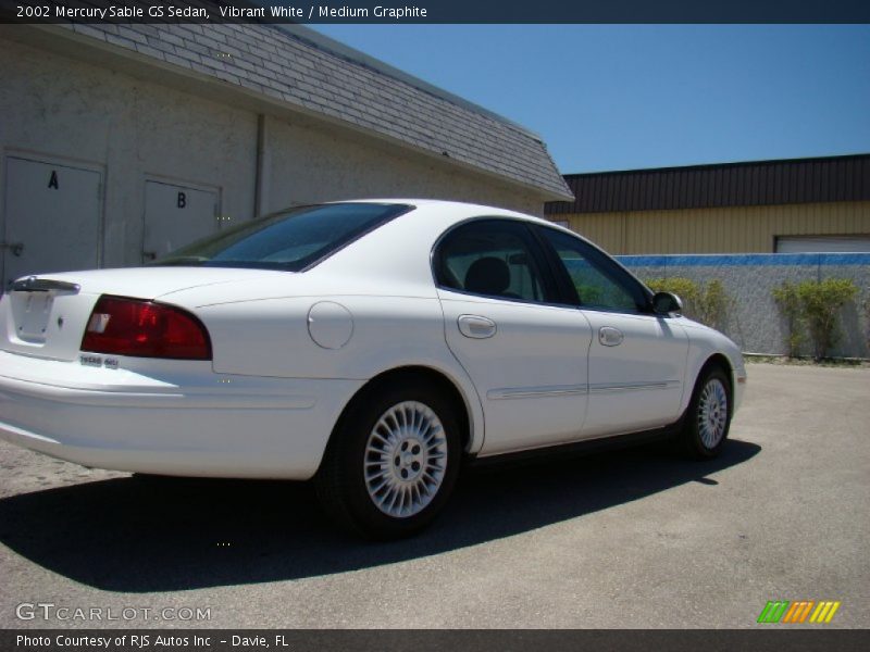 Vibrant White / Medium Graphite 2002 Mercury Sable GS Sedan