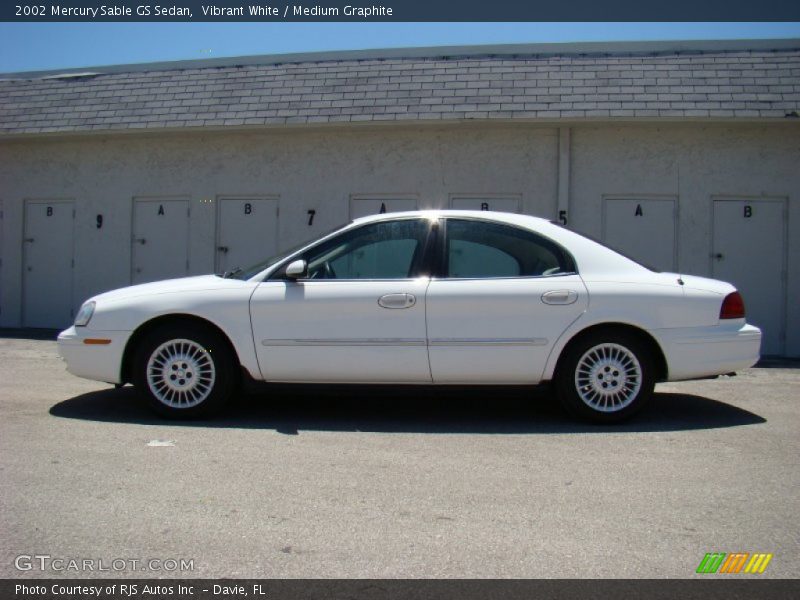 Vibrant White / Medium Graphite 2002 Mercury Sable GS Sedan