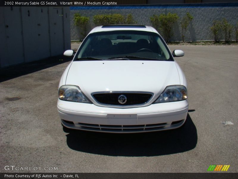 Vibrant White / Medium Graphite 2002 Mercury Sable GS Sedan