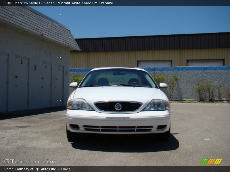 Vibrant White / Medium Graphite 2002 Mercury Sable GS Sedan