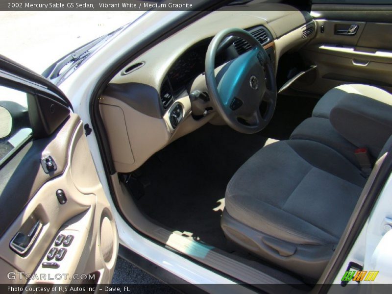 Vibrant White / Medium Graphite 2002 Mercury Sable GS Sedan