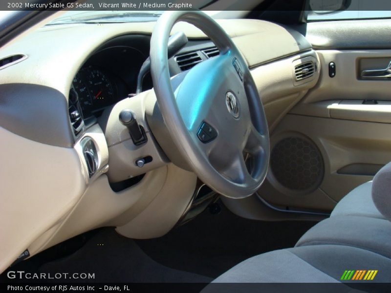 Vibrant White / Medium Graphite 2002 Mercury Sable GS Sedan