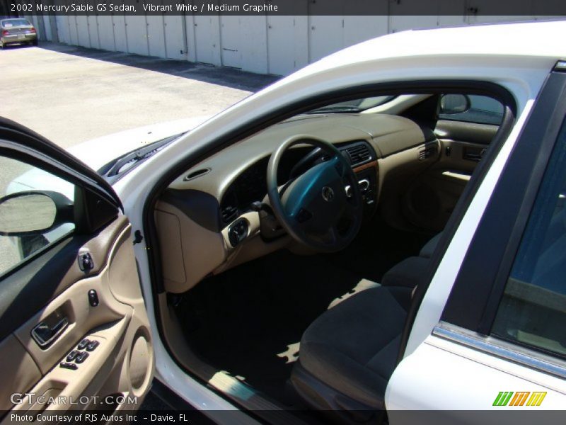 Vibrant White / Medium Graphite 2002 Mercury Sable GS Sedan