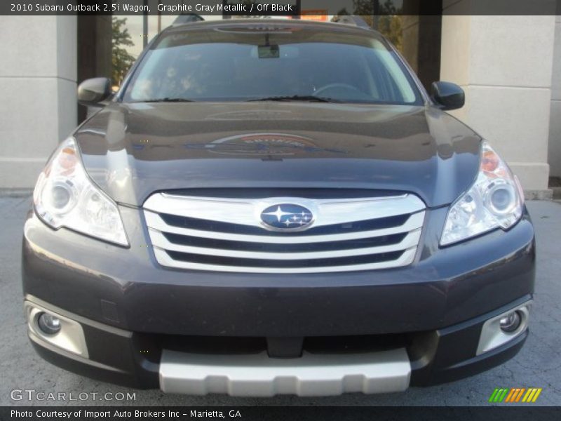 Graphite Gray Metallic / Off Black 2010 Subaru Outback 2.5i Wagon