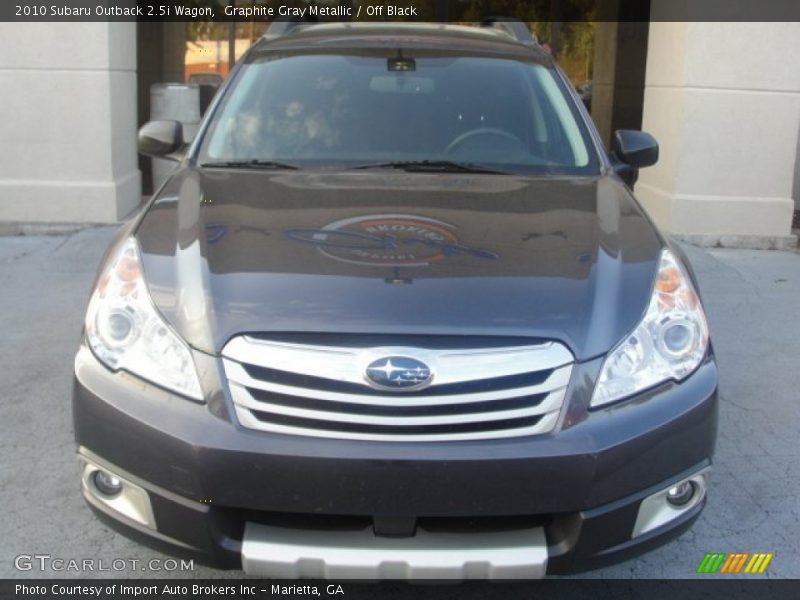 Graphite Gray Metallic / Off Black 2010 Subaru Outback 2.5i Wagon
