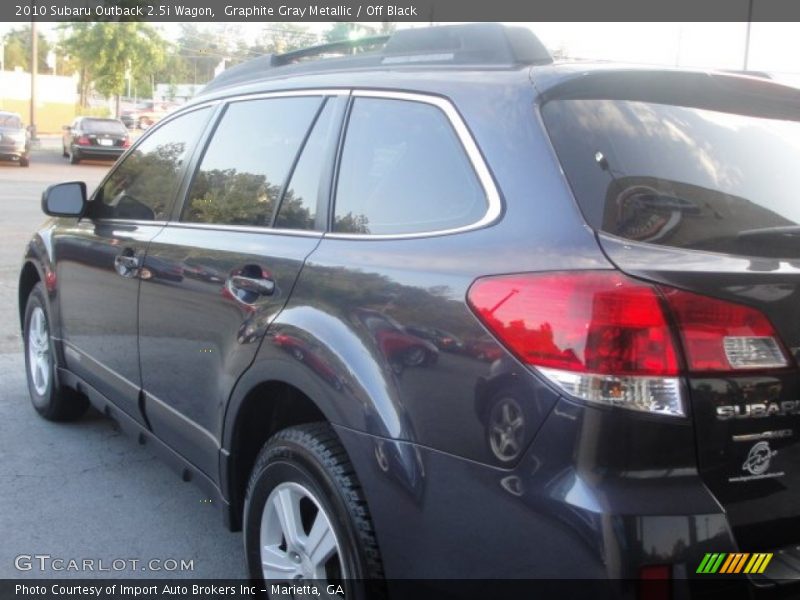 Graphite Gray Metallic / Off Black 2010 Subaru Outback 2.5i Wagon