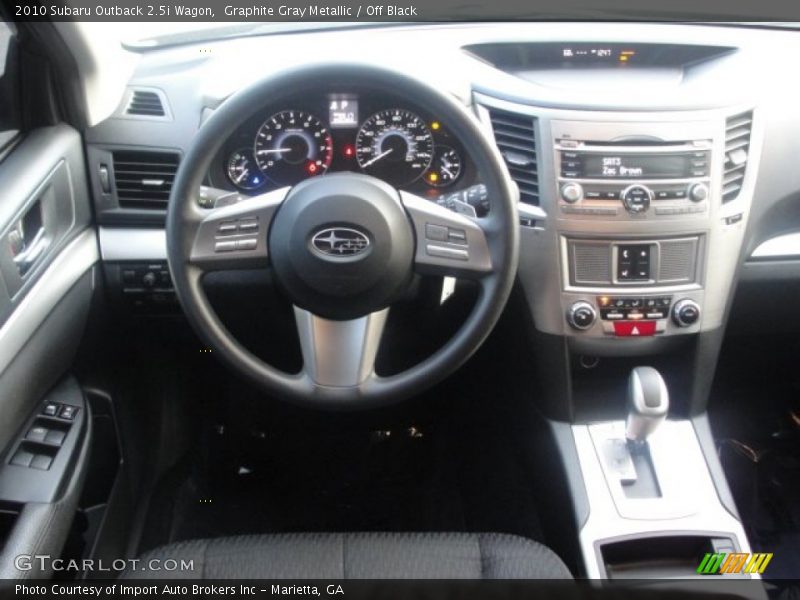 Graphite Gray Metallic / Off Black 2010 Subaru Outback 2.5i Wagon