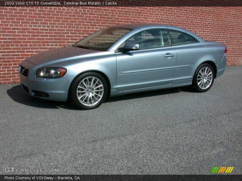 Celestial Blue Metallic / Calcite 2009 Volvo C70 T5 Convertible