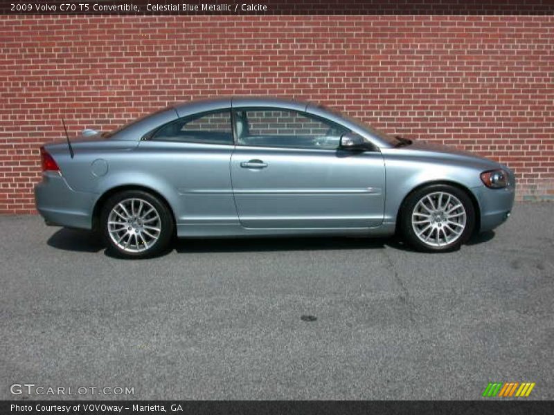 Celestial Blue Metallic / Calcite 2009 Volvo C70 T5 Convertible