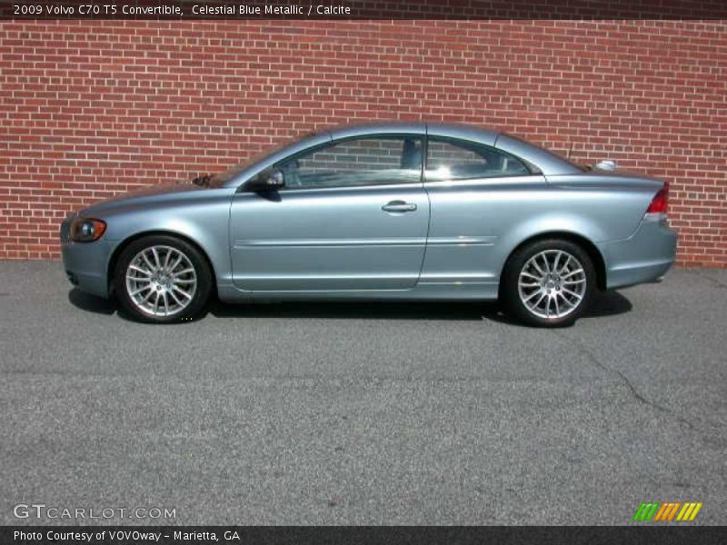 Celestial Blue Metallic / Calcite 2009 Volvo C70 T5 Convertible