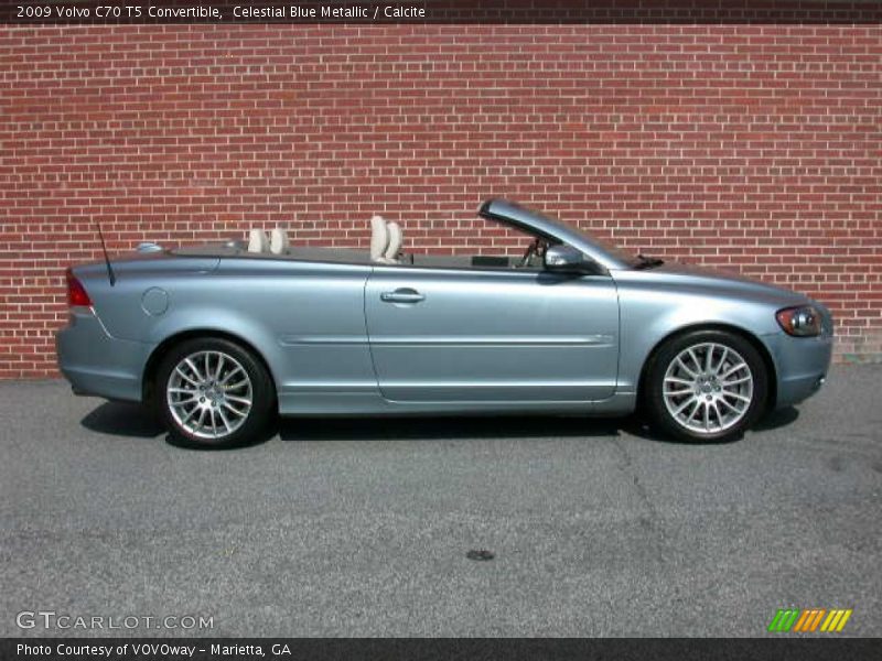 Celestial Blue Metallic / Calcite 2009 Volvo C70 T5 Convertible