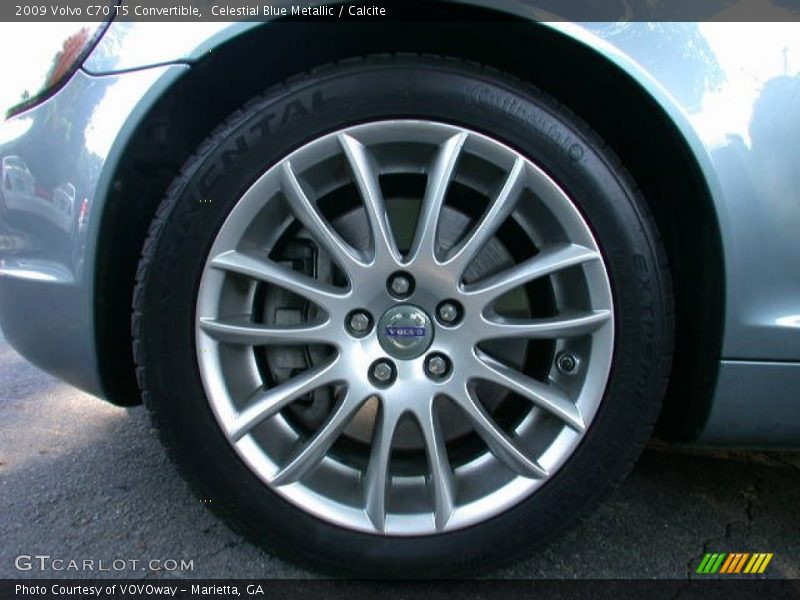 Celestial Blue Metallic / Calcite 2009 Volvo C70 T5 Convertible