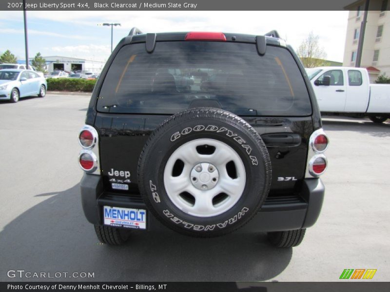 Black Clearcoat / Medium Slate Gray 2007 Jeep Liberty Sport 4x4