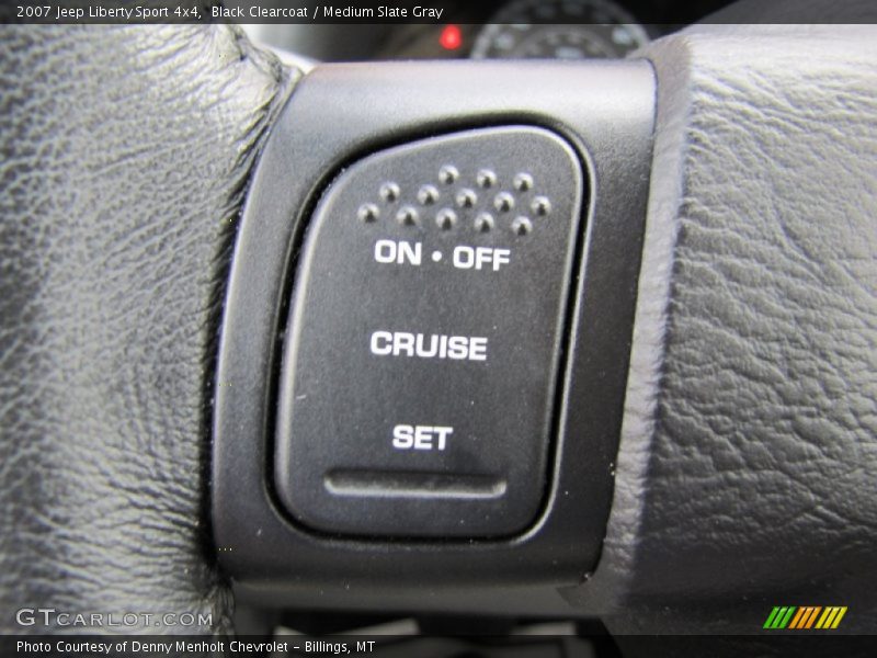 Black Clearcoat / Medium Slate Gray 2007 Jeep Liberty Sport 4x4