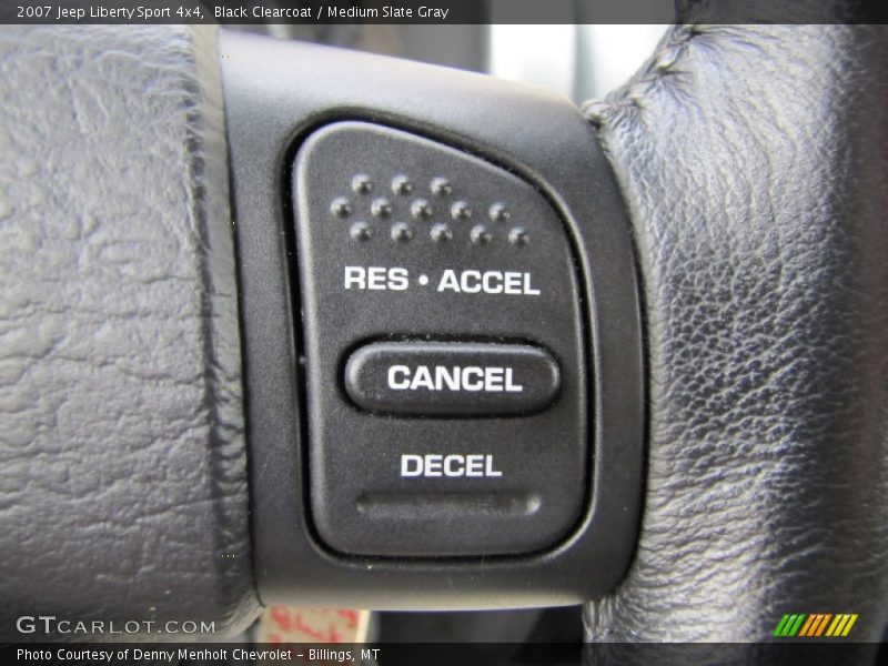 Black Clearcoat / Medium Slate Gray 2007 Jeep Liberty Sport 4x4