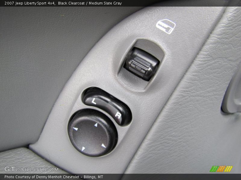 Black Clearcoat / Medium Slate Gray 2007 Jeep Liberty Sport 4x4