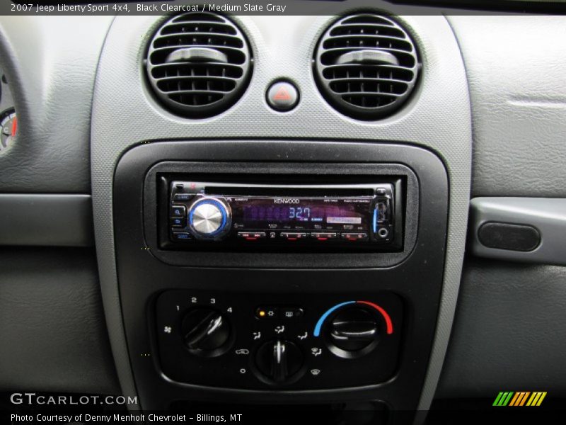 Black Clearcoat / Medium Slate Gray 2007 Jeep Liberty Sport 4x4