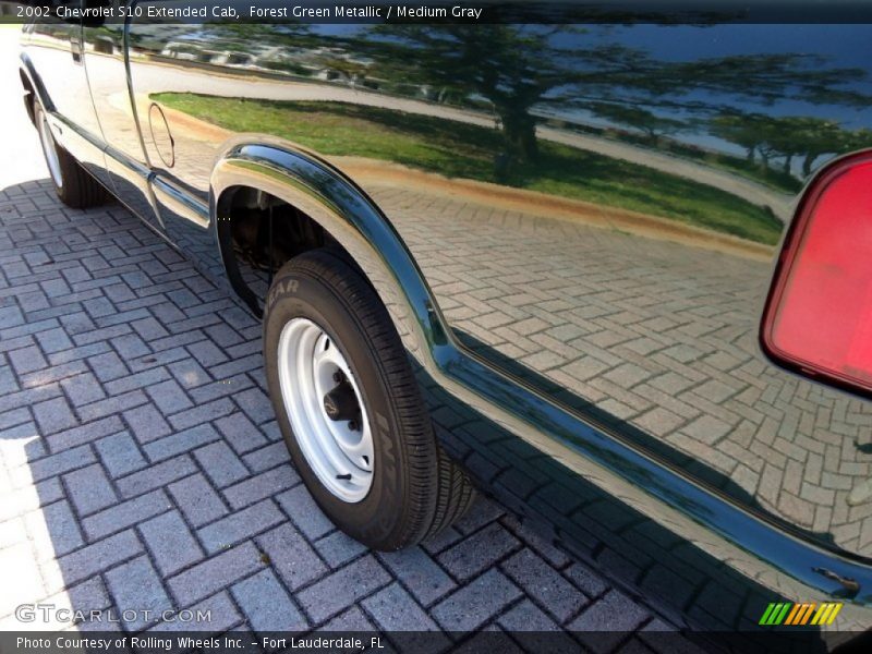 Forest Green Metallic / Medium Gray 2002 Chevrolet S10 Extended Cab