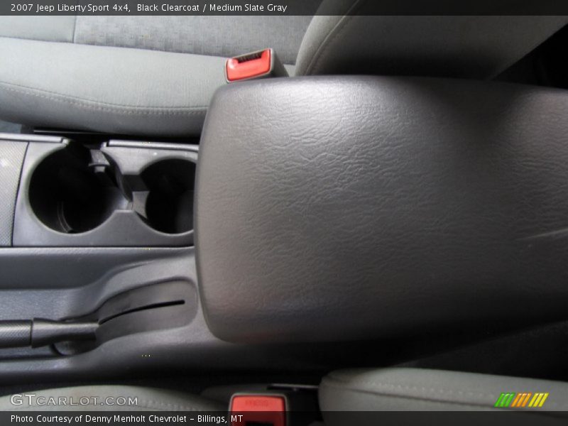 Black Clearcoat / Medium Slate Gray 2007 Jeep Liberty Sport 4x4
