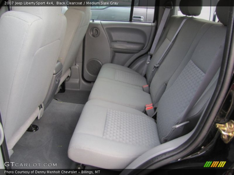 Black Clearcoat / Medium Slate Gray 2007 Jeep Liberty Sport 4x4