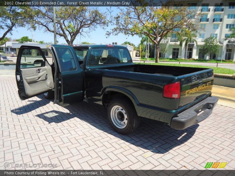 Forest Green Metallic / Medium Gray 2002 Chevrolet S10 Extended Cab