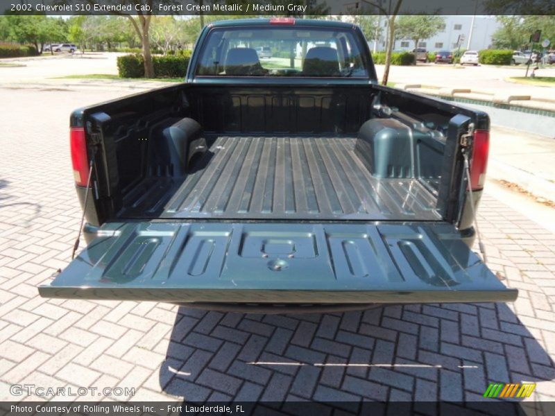 Forest Green Metallic / Medium Gray 2002 Chevrolet S10 Extended Cab