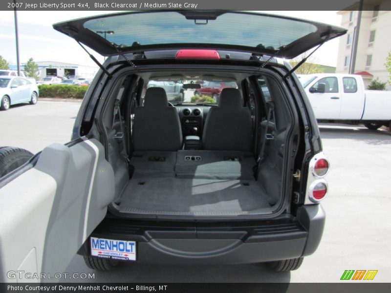 Black Clearcoat / Medium Slate Gray 2007 Jeep Liberty Sport 4x4