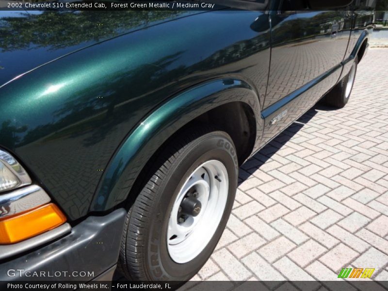 Forest Green Metallic / Medium Gray 2002 Chevrolet S10 Extended Cab