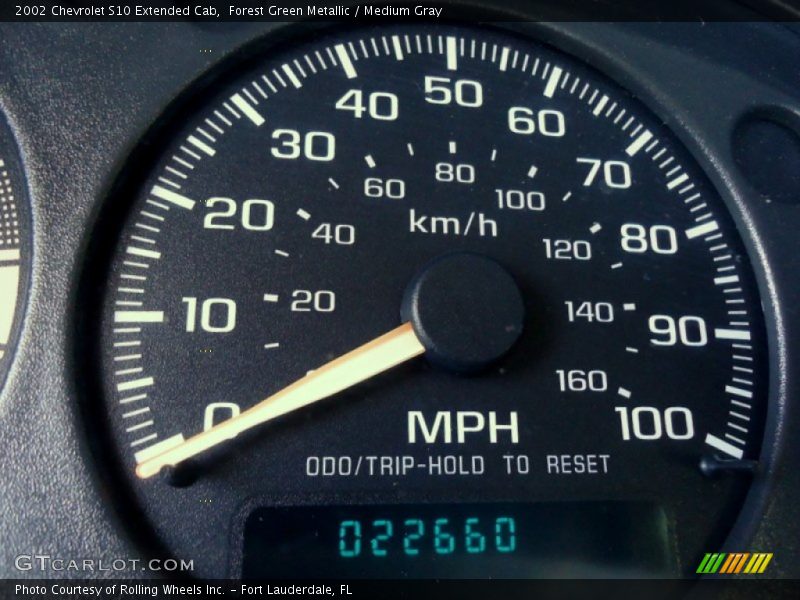 Forest Green Metallic / Medium Gray 2002 Chevrolet S10 Extended Cab