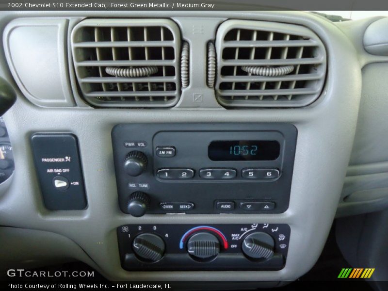 Forest Green Metallic / Medium Gray 2002 Chevrolet S10 Extended Cab