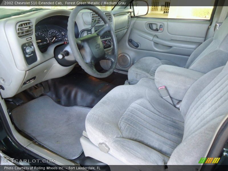 Forest Green Metallic / Medium Gray 2002 Chevrolet S10 Extended Cab