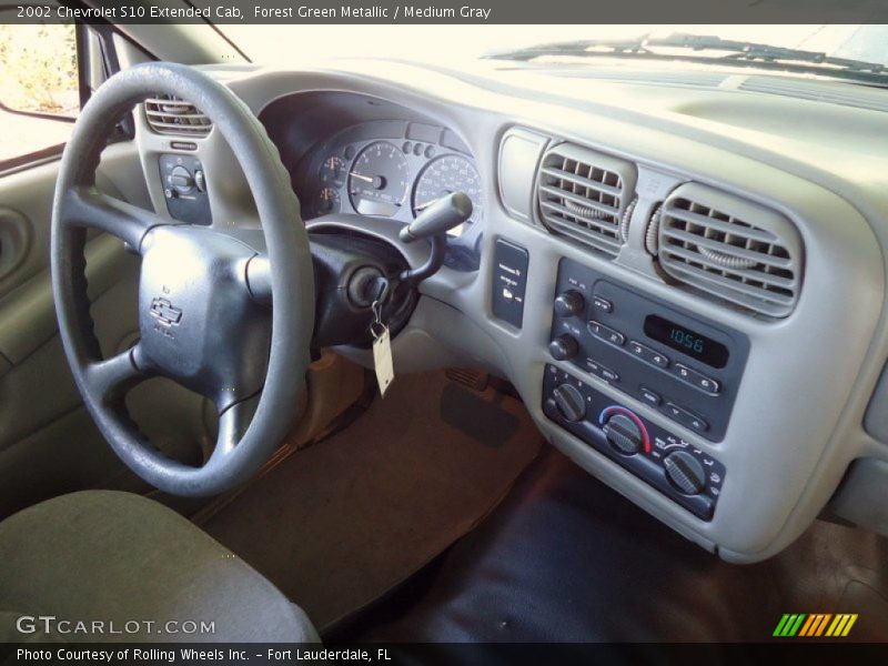 Forest Green Metallic / Medium Gray 2002 Chevrolet S10 Extended Cab