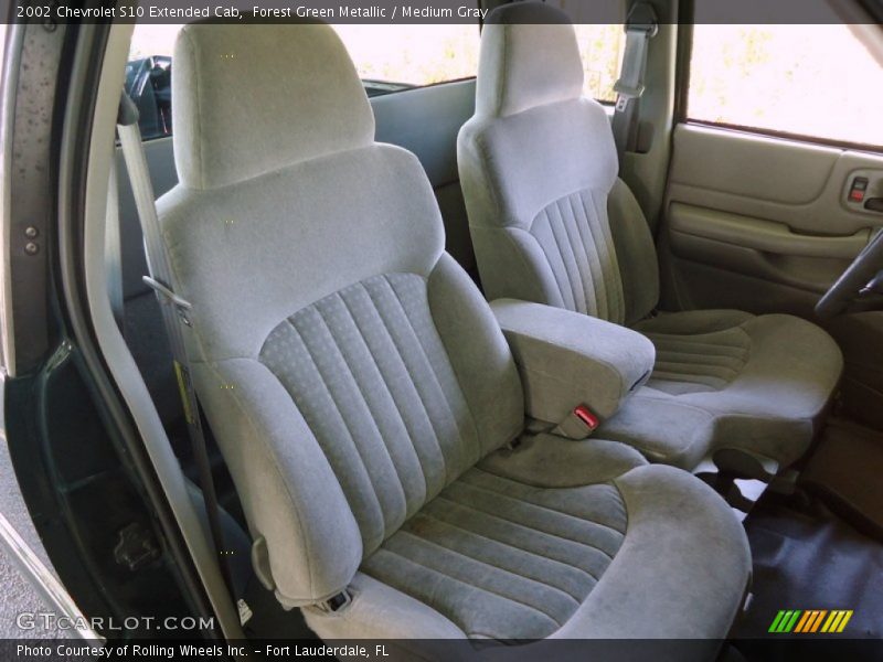 Forest Green Metallic / Medium Gray 2002 Chevrolet S10 Extended Cab