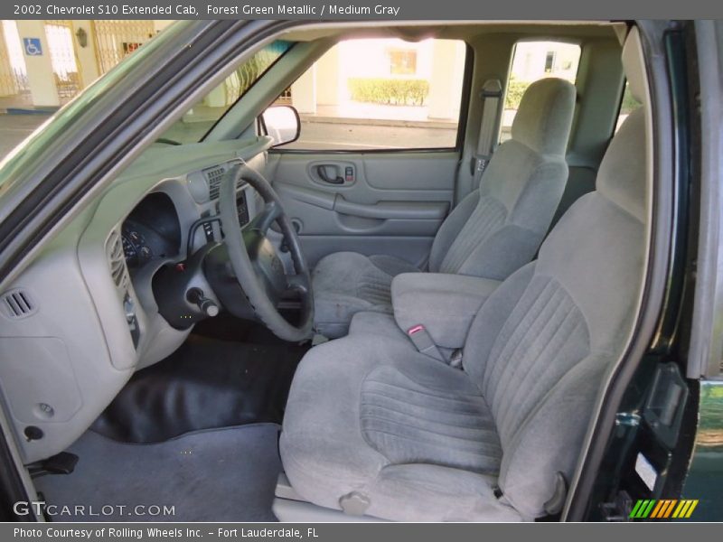 Forest Green Metallic / Medium Gray 2002 Chevrolet S10 Extended Cab