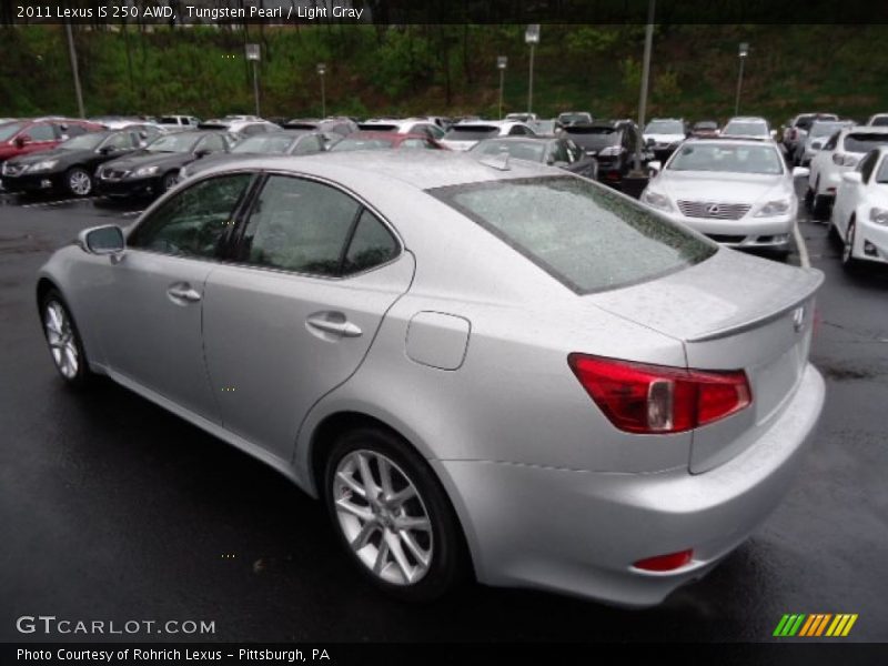 Tungsten Pearl / Light Gray 2011 Lexus IS 250 AWD