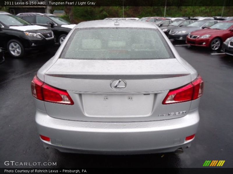 Tungsten Pearl / Light Gray 2011 Lexus IS 250 AWD