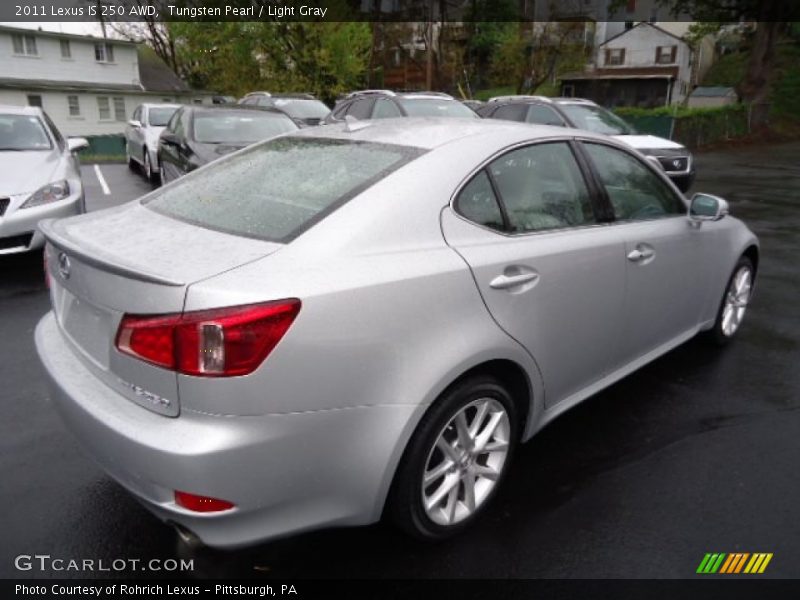 Tungsten Pearl / Light Gray 2011 Lexus IS 250 AWD