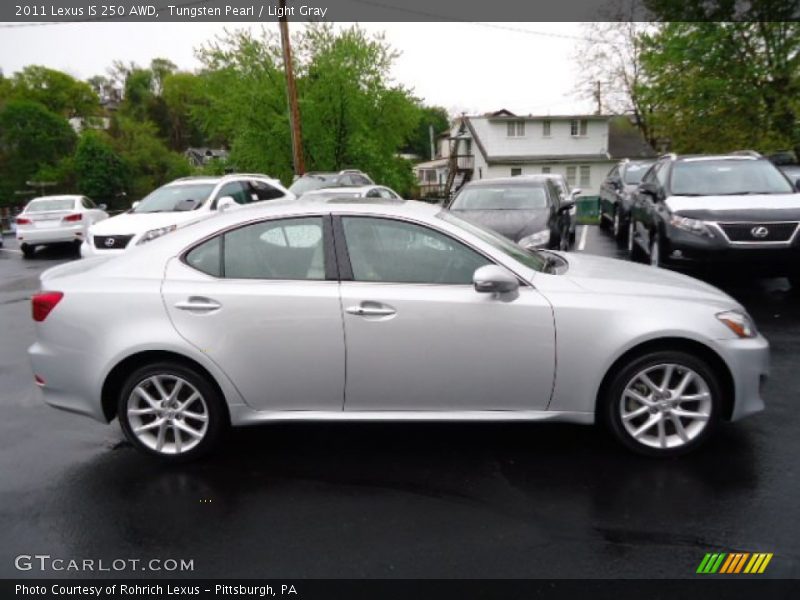 Tungsten Pearl / Light Gray 2011 Lexus IS 250 AWD