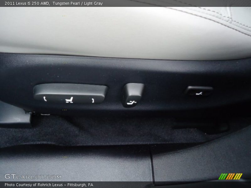 Tungsten Pearl / Light Gray 2011 Lexus IS 250 AWD
