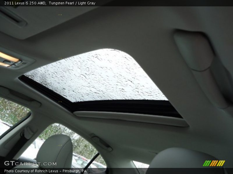 Tungsten Pearl / Light Gray 2011 Lexus IS 250 AWD