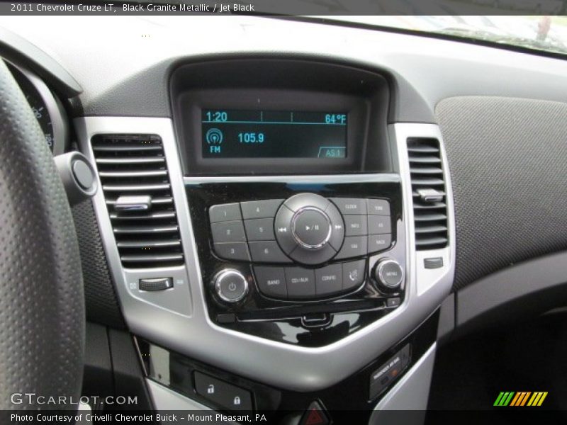 Black Granite Metallic / Jet Black 2011 Chevrolet Cruze LT