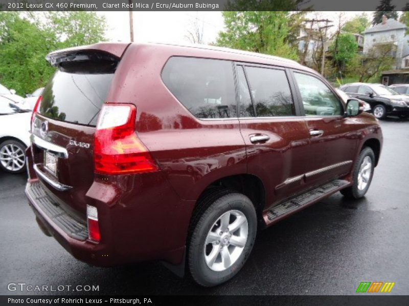 Claret Red Mica / Ecru/Auburn Bubinga 2012 Lexus GX 460 Premium