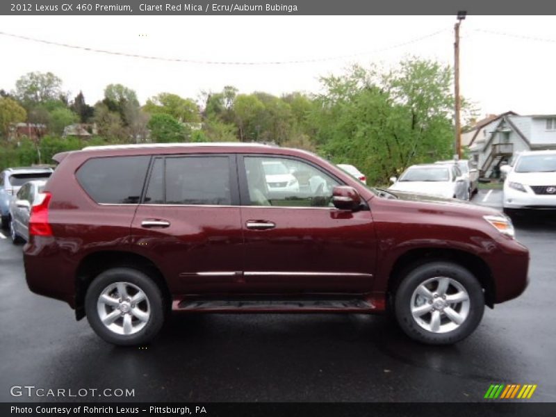 Claret Red Mica / Ecru/Auburn Bubinga 2012 Lexus GX 460 Premium