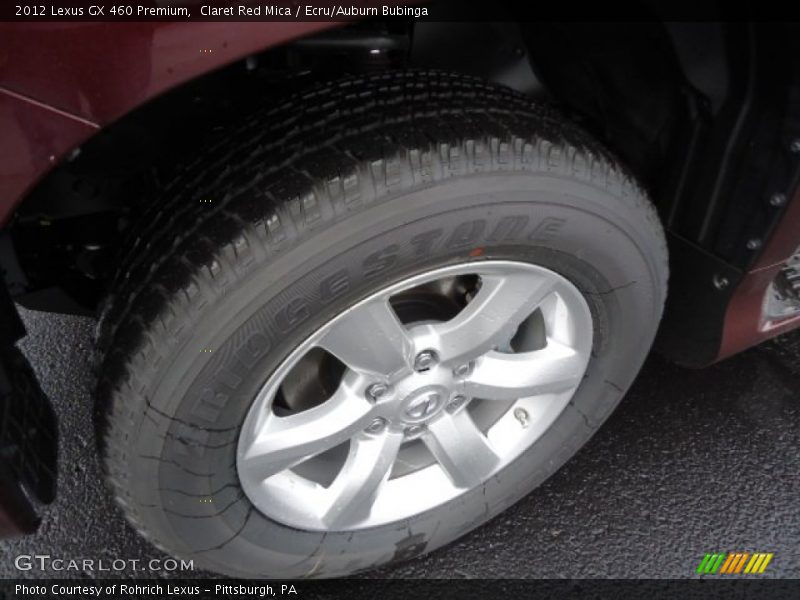 Claret Red Mica / Ecru/Auburn Bubinga 2012 Lexus GX 460 Premium